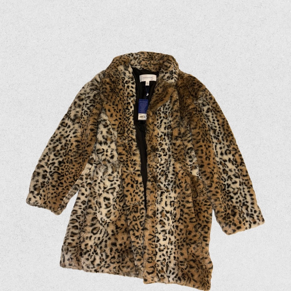POPSUGAR Animal Print Teddy Jacket